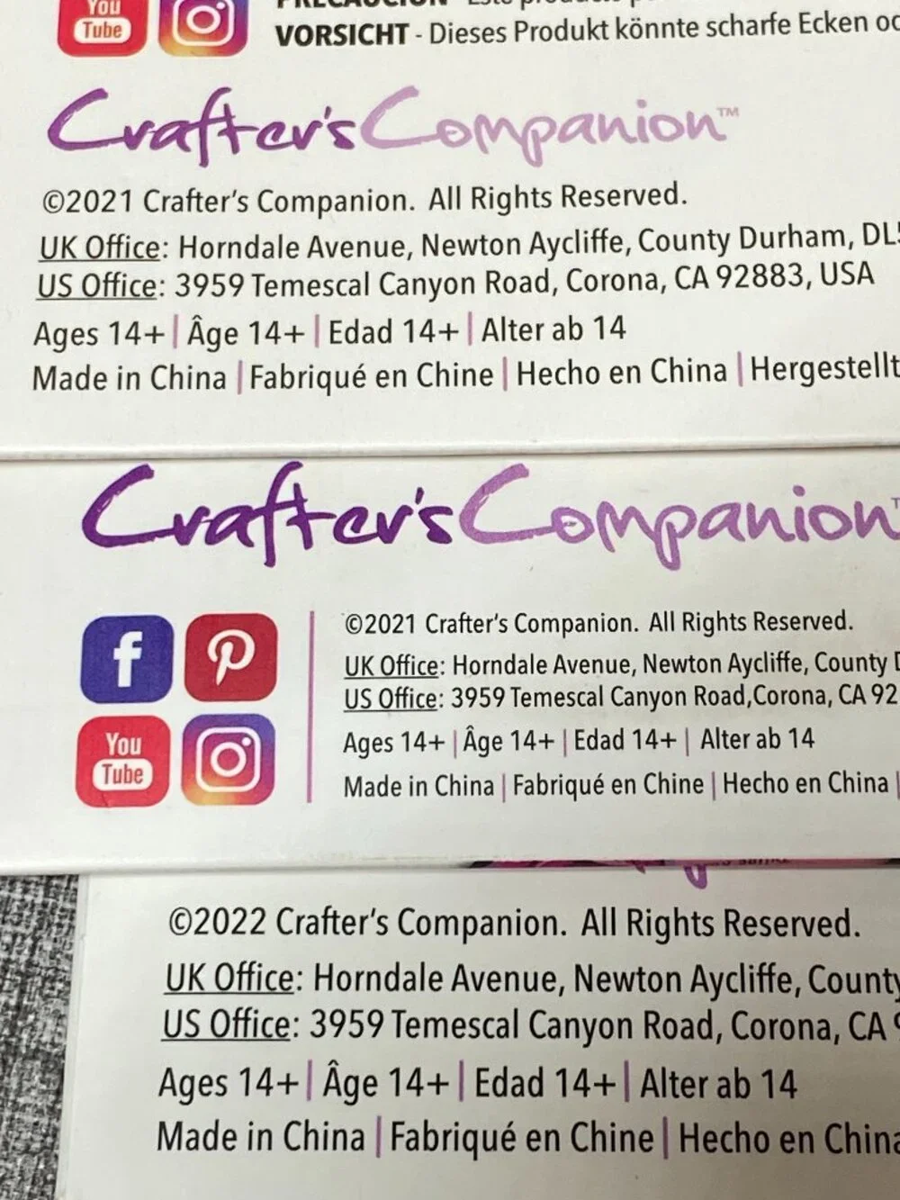 NEW Crafters Companion 3pc Lot A Place To Remember Cross Stitch Die Stamp